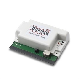 Used to program locomotives and other stuff. 
Also allows communication for computer control, via USB connection